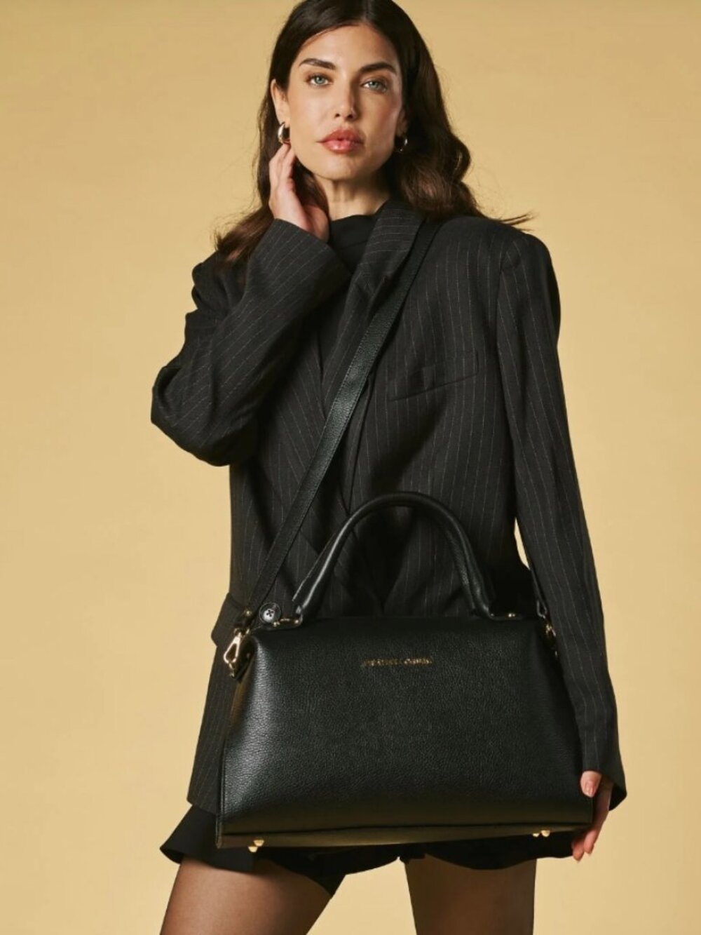 Fratelli Orsini Cecilia Italian Leather Handbag Black